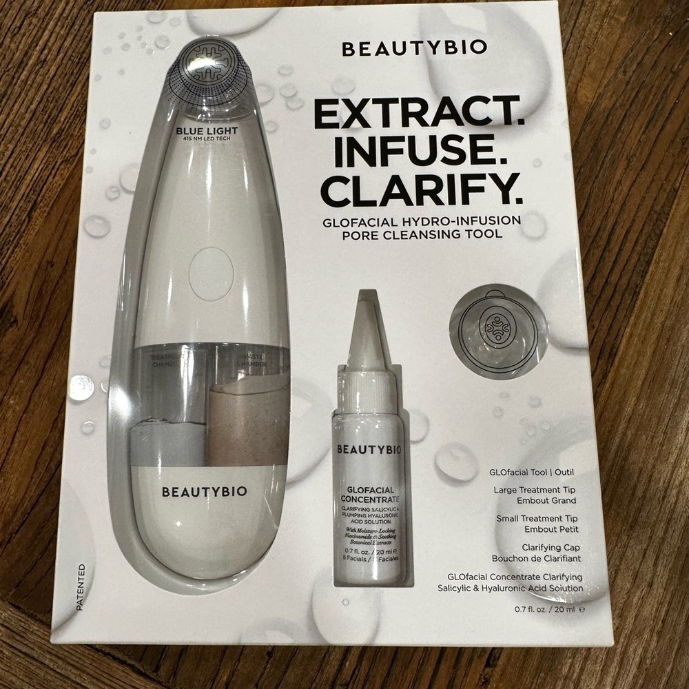 BeautyBio GloFacial Hydro-Infusion Tool - White